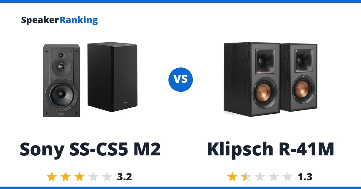 Sony SS-CS5 M2 vs Klipsch R-41M