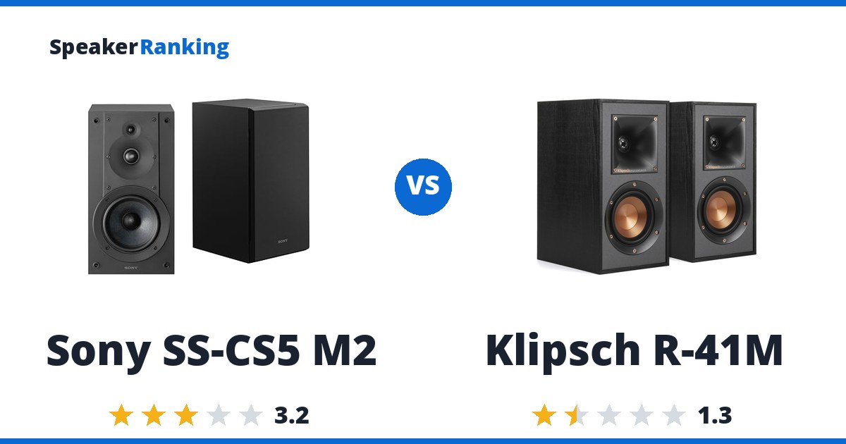 Sony SS-CS5 M2 vs Klipsch R-41M