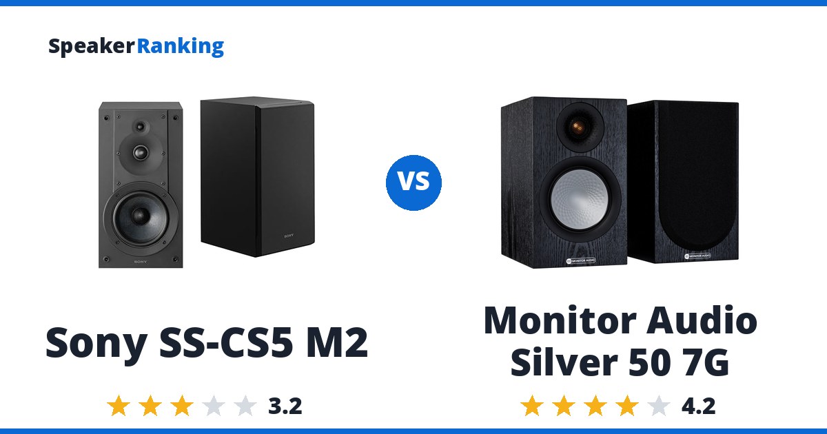 Sony SS-CS5 M2 vs Monitor Audio Silver 50 7G