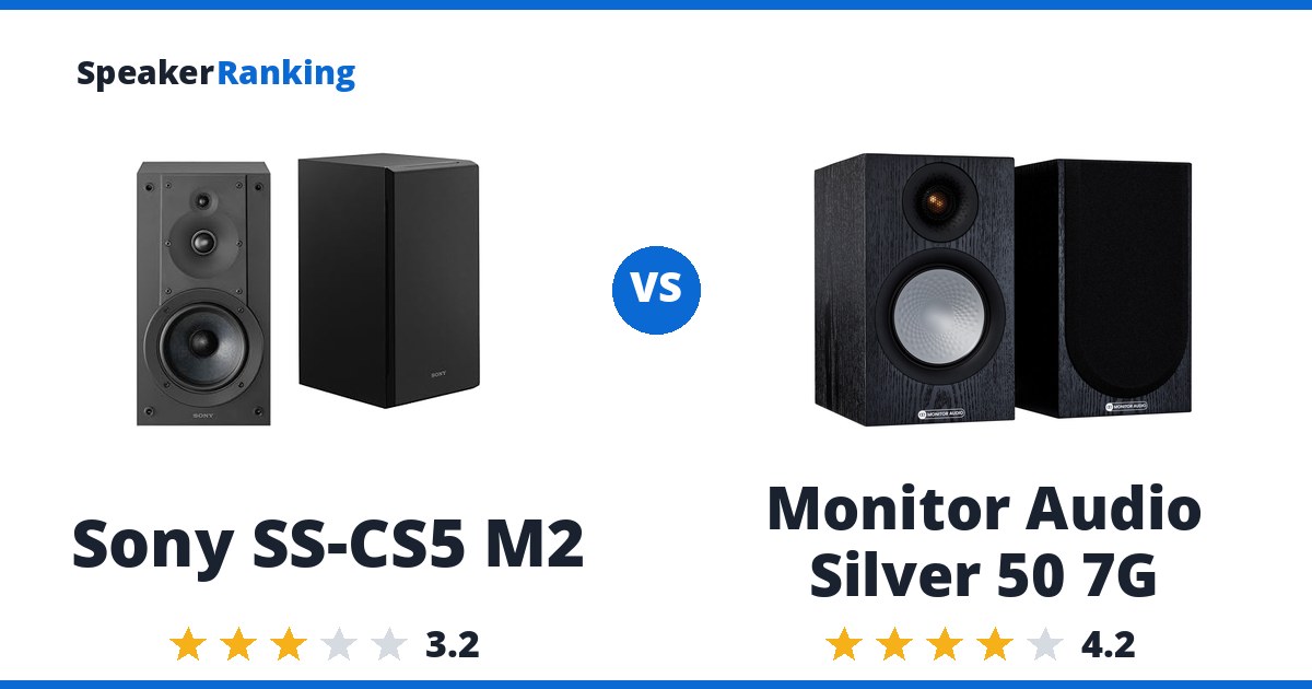 Sony SS-CS5 M2 vs Monitor Audio Silver 50 7G