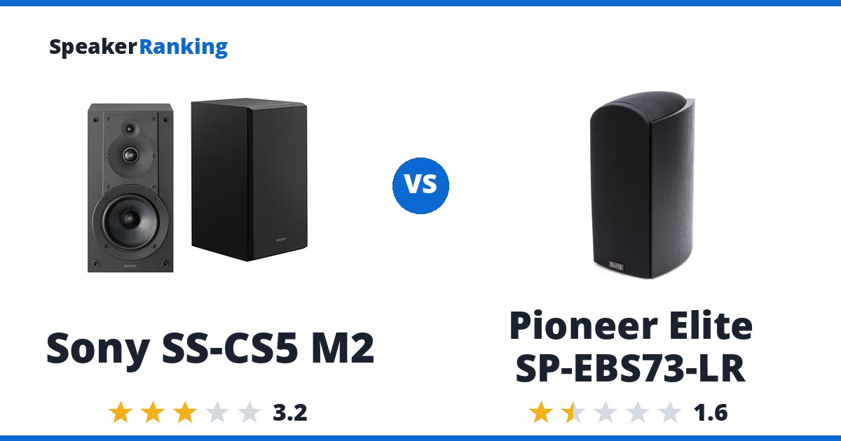 Sony SS-CS5 M2 vs Pioneer Elite SP-EBS73-LR