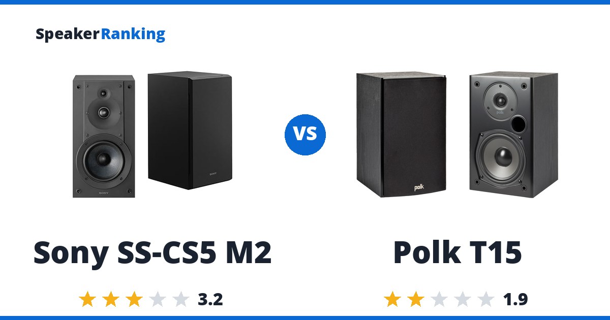 Sony SS-CS5 M2 vs Polk T15