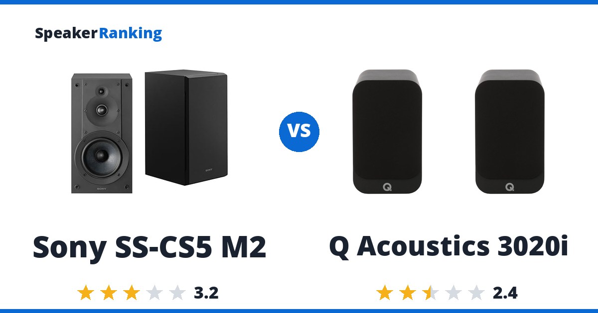 Sony SS-CS5 M2 vs Q Acoustics 3020i