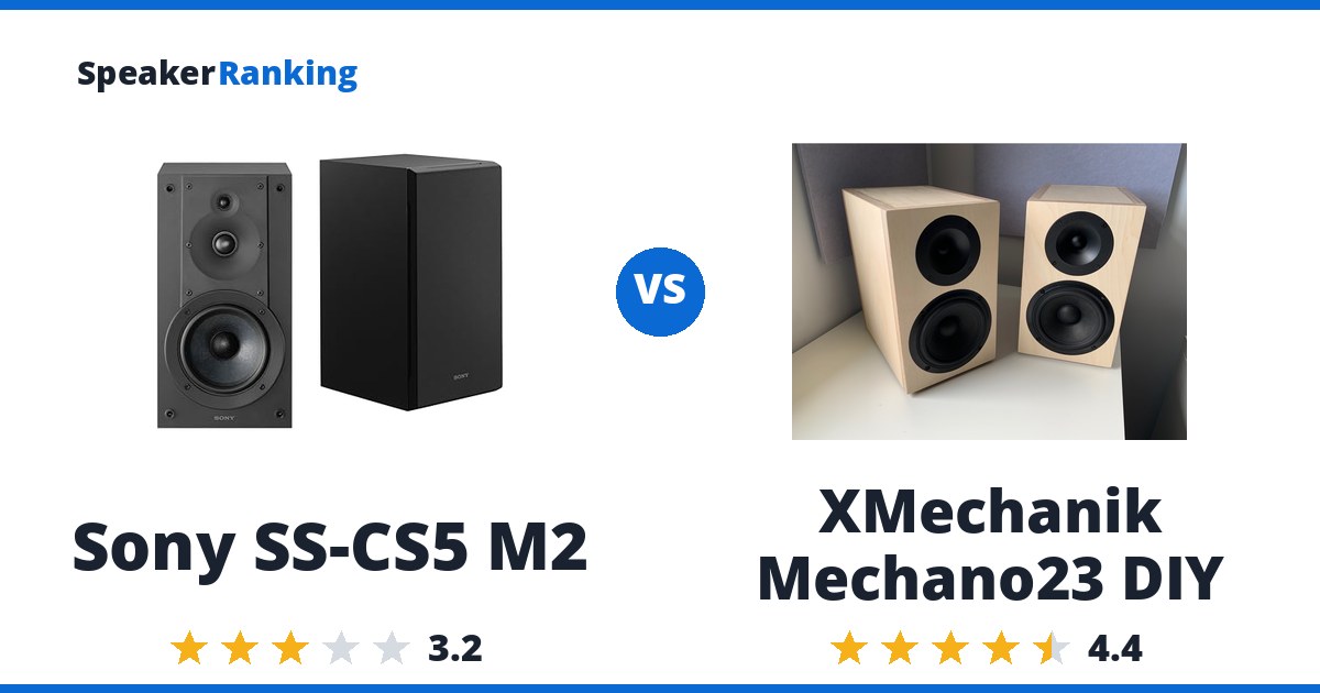 Sony SS-CS5 M2 vs XMechanik Mechano23 DIY