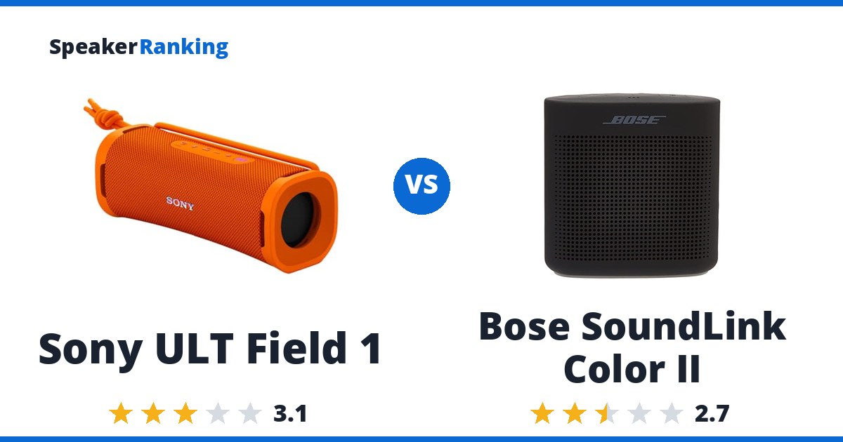 Sony ULT Field 1 vs Bose SoundLink Color II