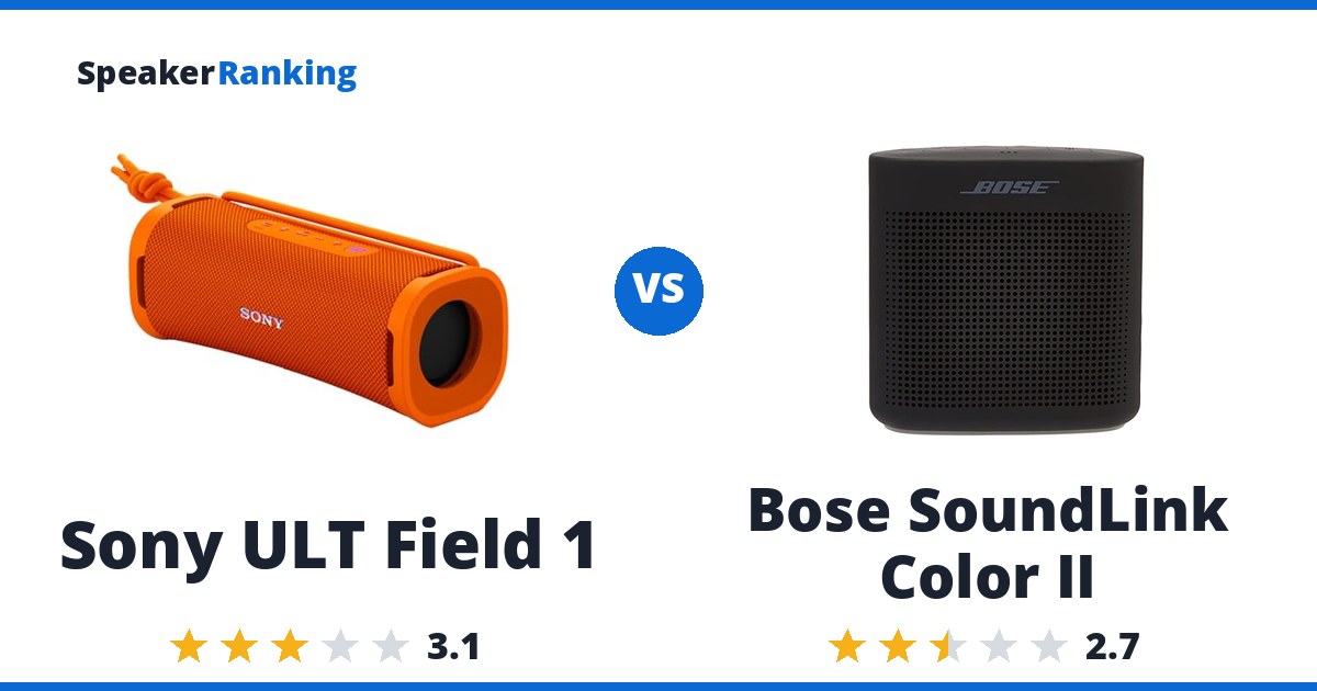 Sony ULT Field 1 vs Bose SoundLink Color II