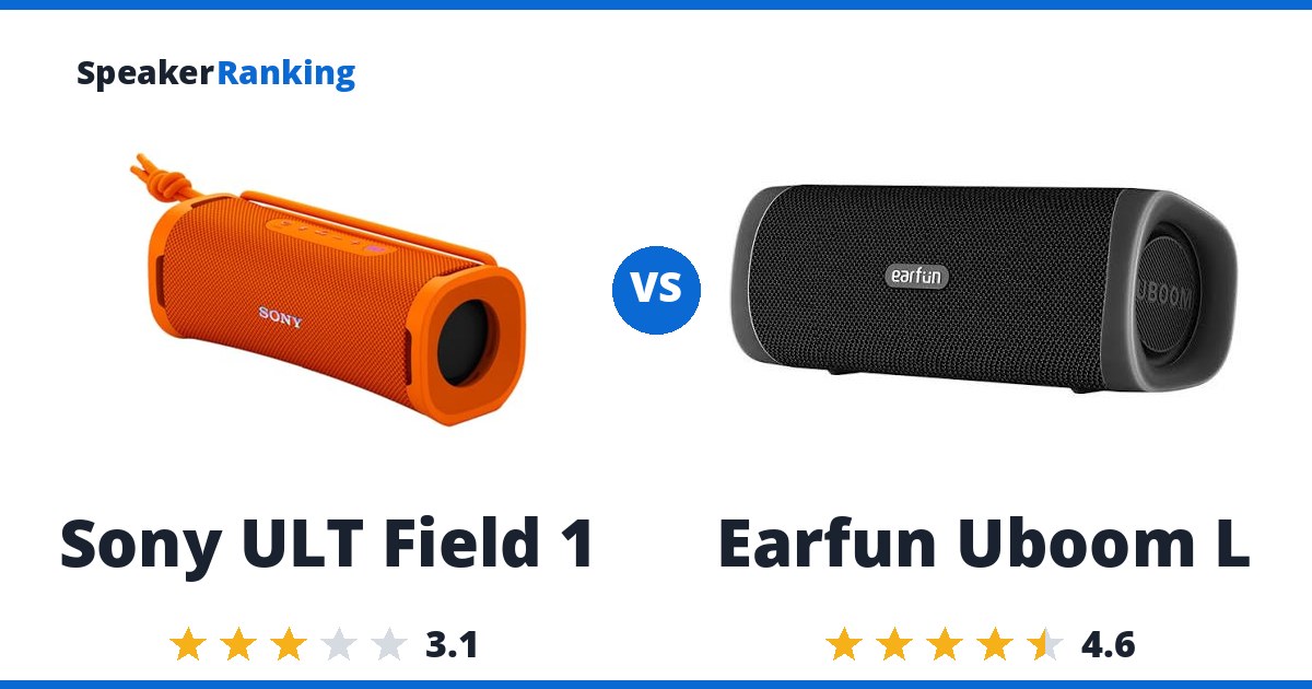 Sony ULT Field 1 vs Earfun Uboom L
