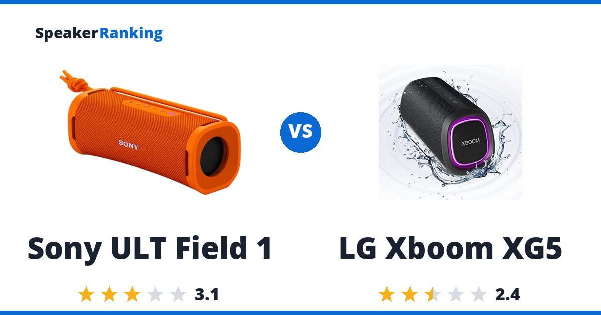 Sony ULT Field 1 vs LG Xboom XG5