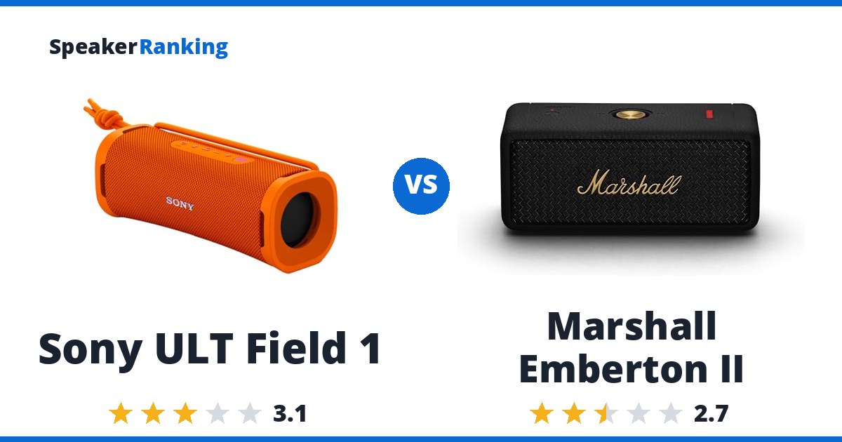 Sony ULT Field 1 vs Marshall Emberton II