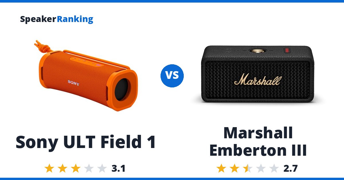 Sony ULT Field 1 vs Marshall Emberton III