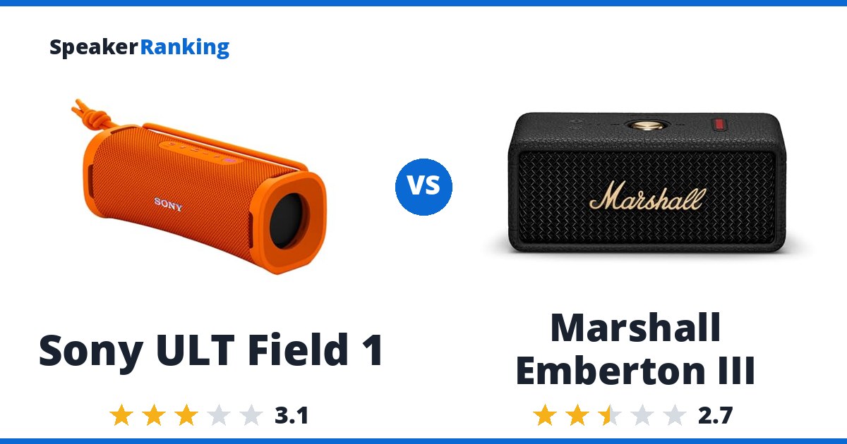 Sony ULT Field 1 vs Marshall Emberton III