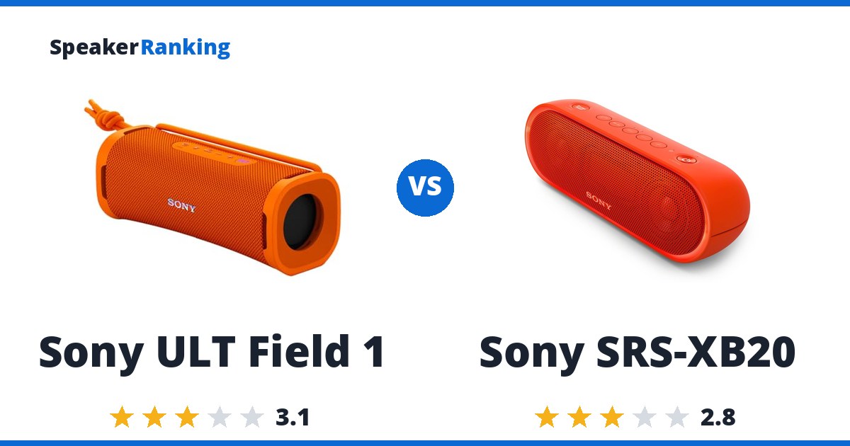 Sony ULT Field 1 vs Sony SRS-XB20