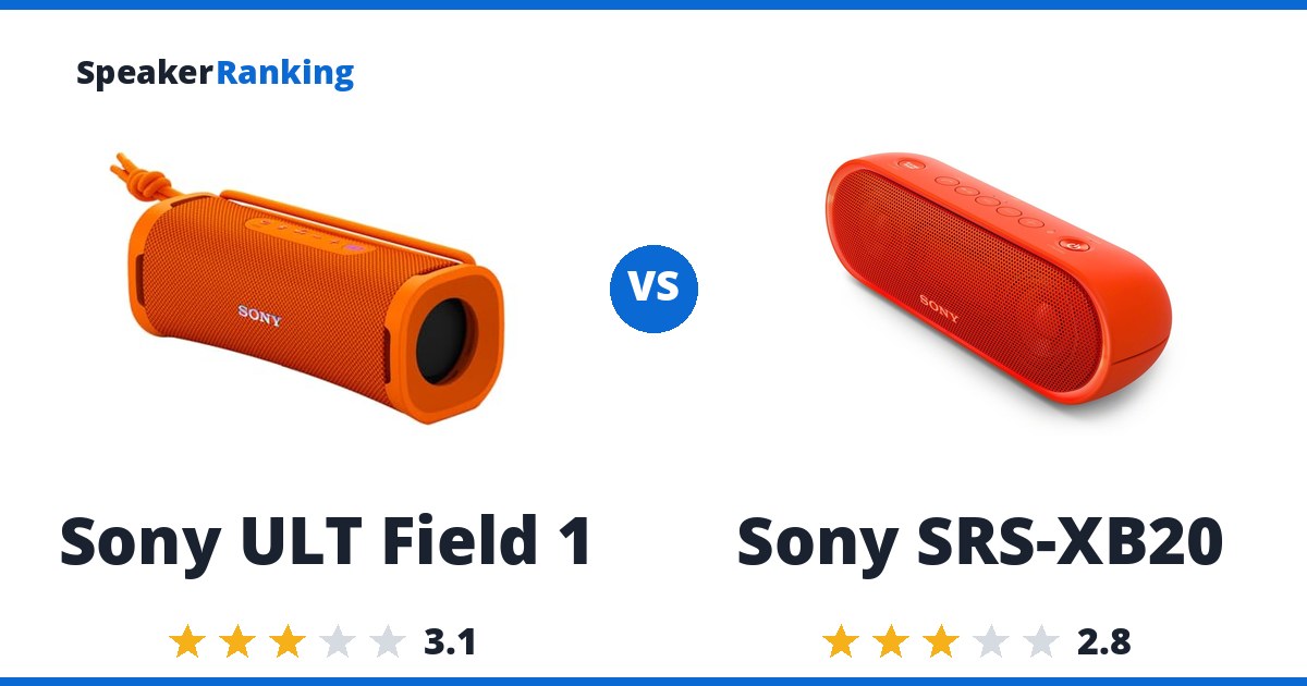 Sony ULT Field 1 vs Sony SRS-XB20