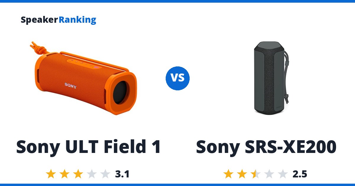 Sony ULT Field 1 vs Sony SRS-XE200