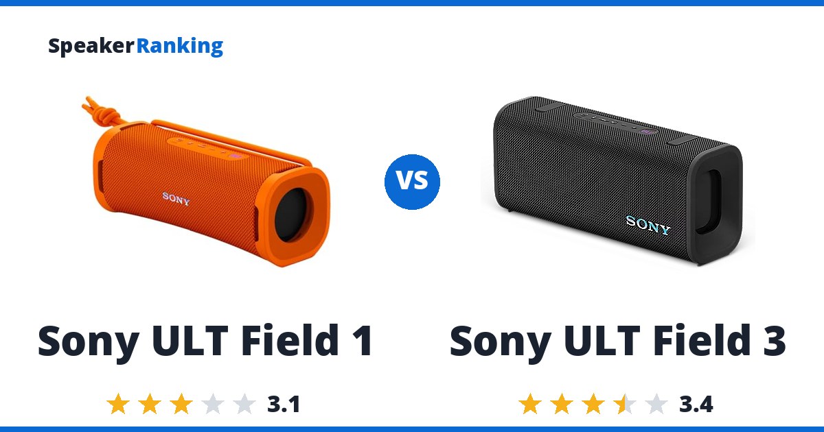 Sony ULT Field 1 vs Sony ULT Field 3