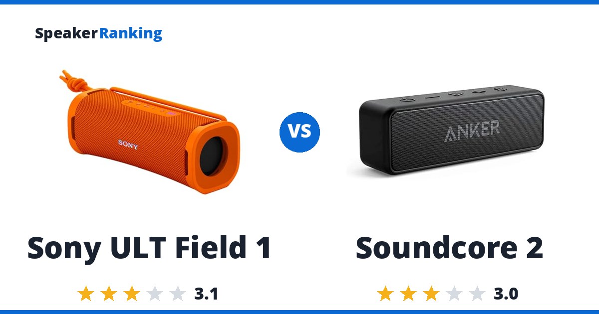 Sony ULT Field 1 vs Soundcore 2