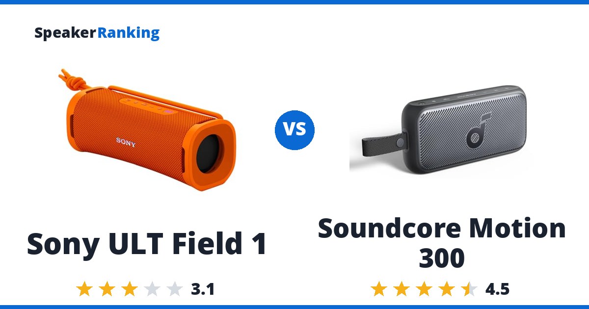 Sony ULT Field 1 vs Soundcore Motion 300