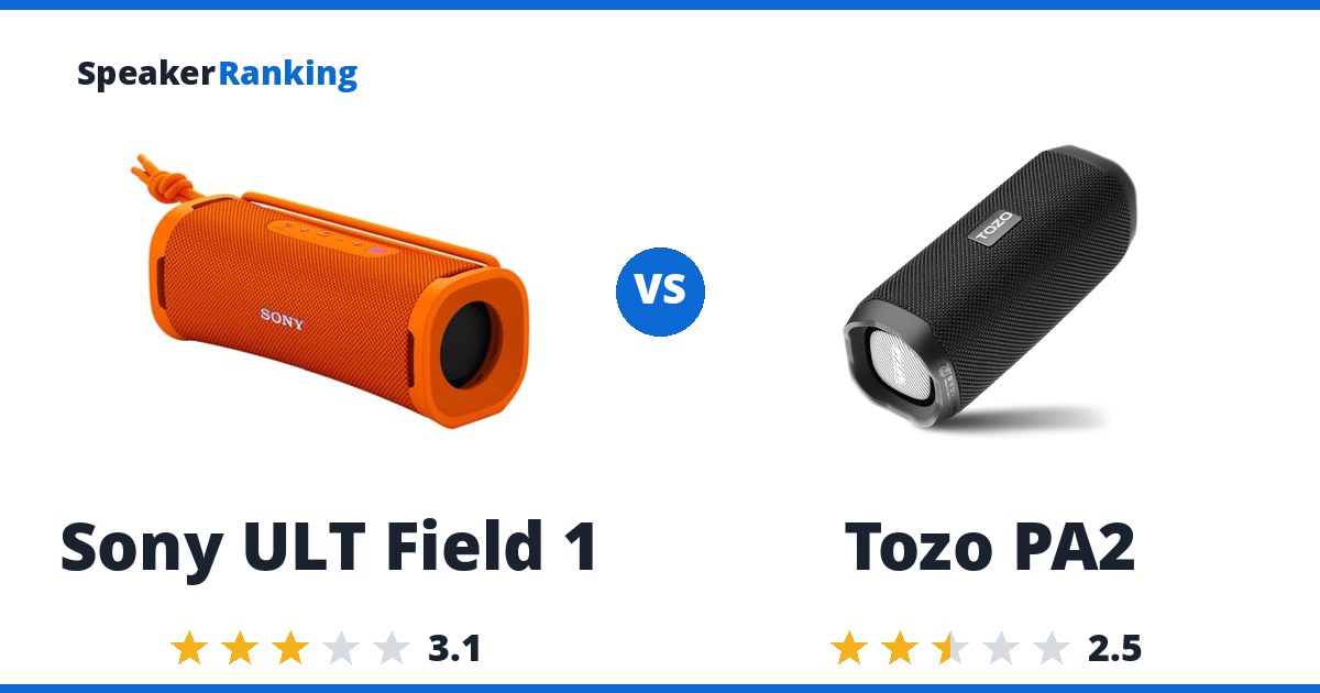 Sony ULT Field 1 vs Tozo PA2