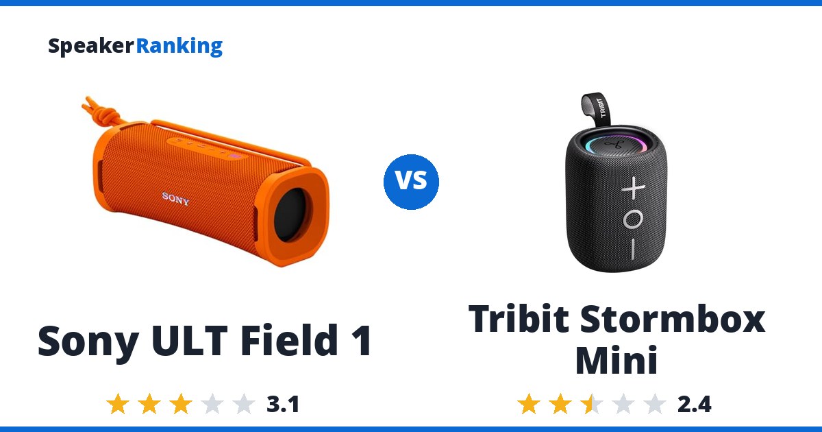 Sony ULT Field 1 vs Tribit Stormbox Mini