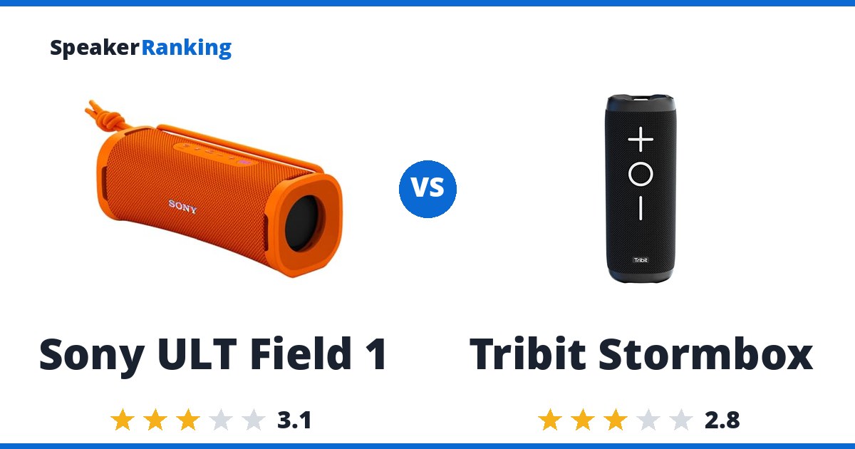 Sony ULT Field 1 vs Tribit Stormbox