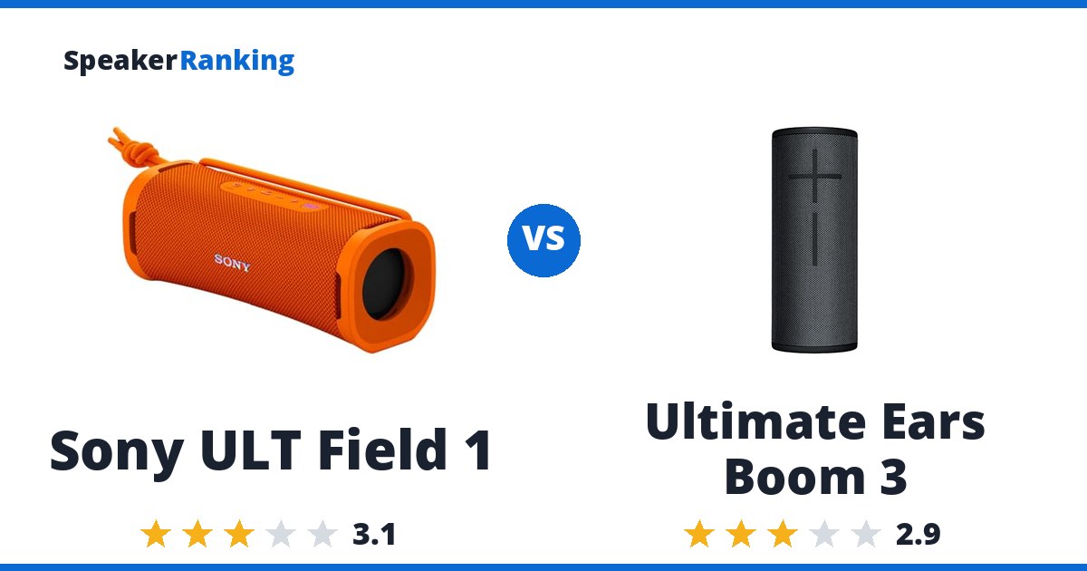 Sony ULT Field 1 vs Ultimate Ears Boom 3
