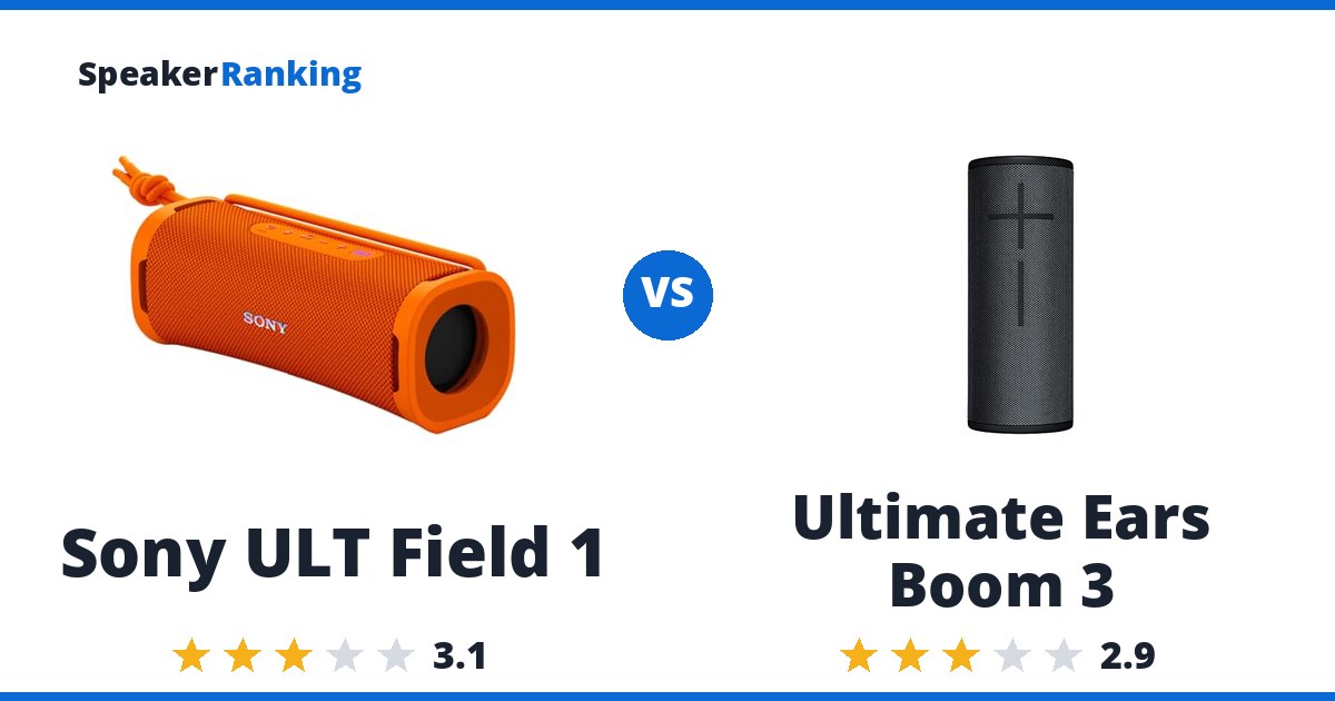 Sony ULT Field 1 vs Ultimate Ears Boom 3