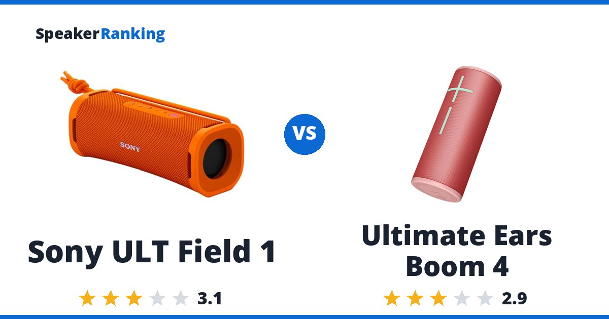 Sony ULT Field 1 vs Ultimate Ears Boom 4