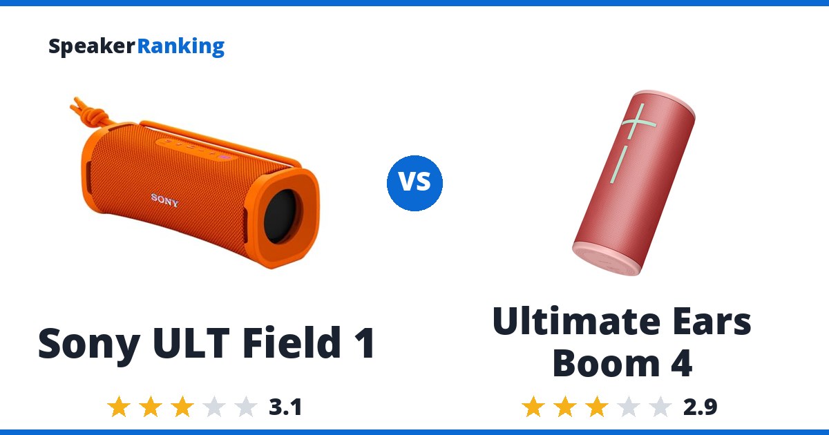 Sony ULT Field 1 vs Ultimate Ears Boom 4