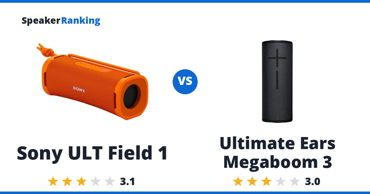 Sony ULT Field 1 vs Ultimate Ears Megaboom 3