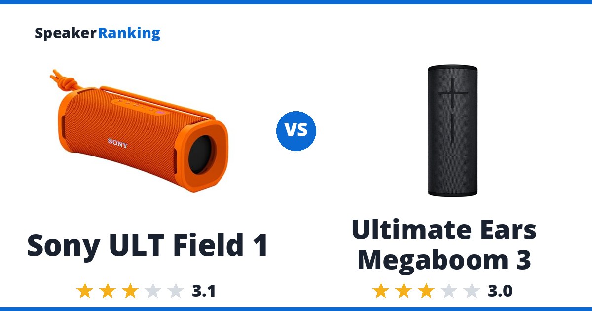 Sony ULT Field 1 vs Ultimate Ears Megaboom 3