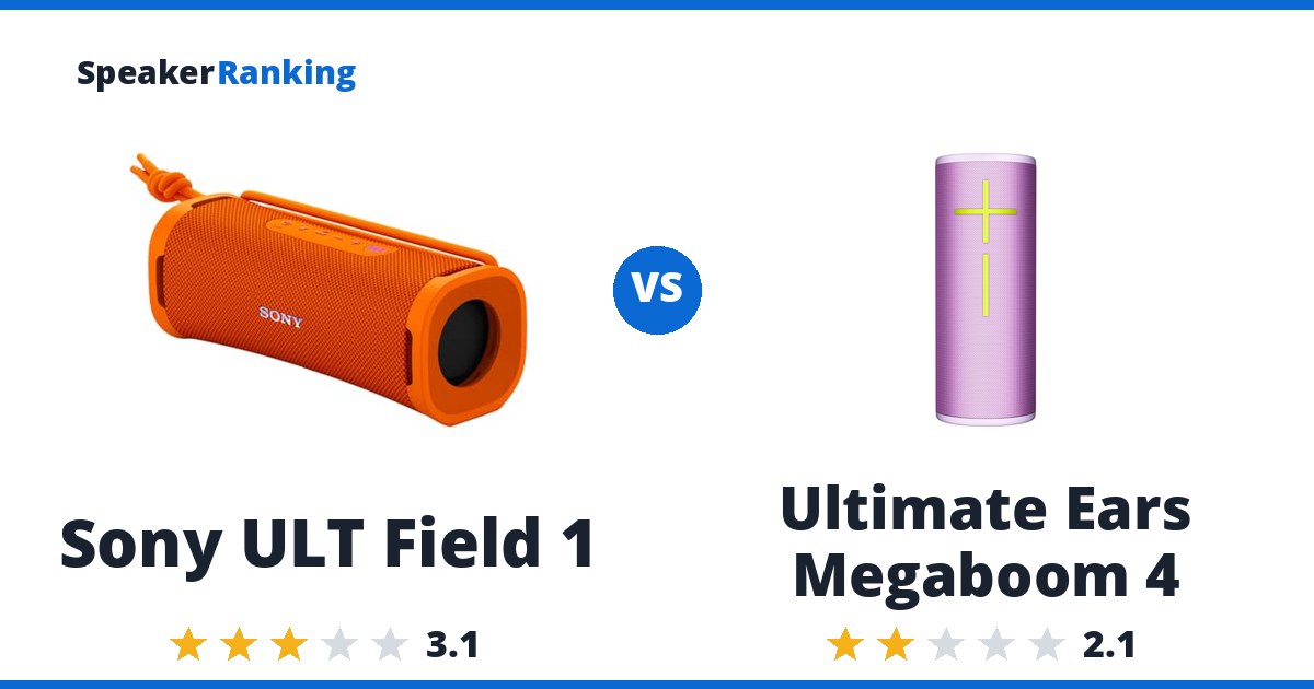 Sony ULT Field 1 vs Ultimate Ears Megaboom 4