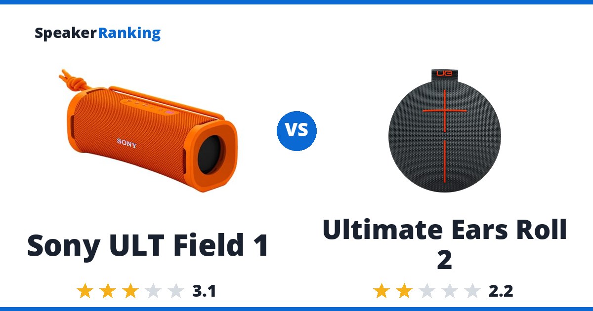 Sony ULT Field 1 vs Ultimate Ears Roll 2