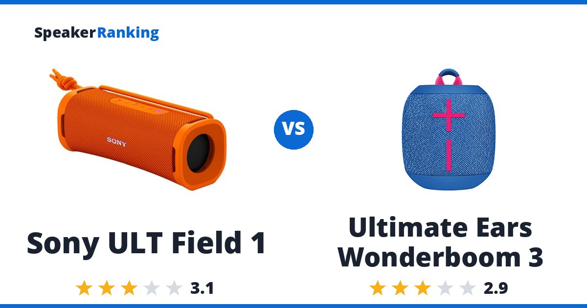 Sony ULT Field 1 vs Ultimate Ears Wonderboom 3