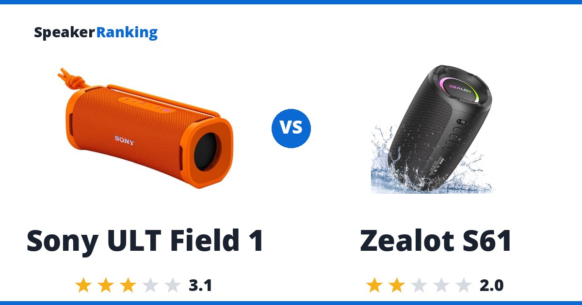Sony ULT Field 1 vs Zealot S61