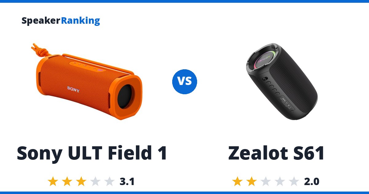 Sony ULT Field 1 vs Zealot S61
