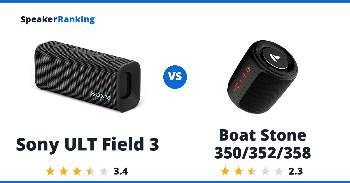 Sony ULT Field 3 vs Boat Stone 350/352/358