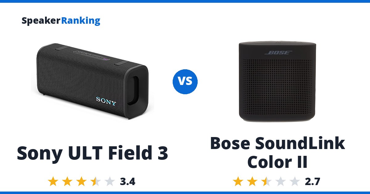 Sony ULT Field 3 vs Bose SoundLink Color II