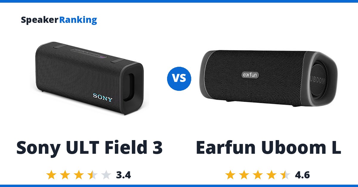Sony ULT Field 3 vs Earfun Uboom L