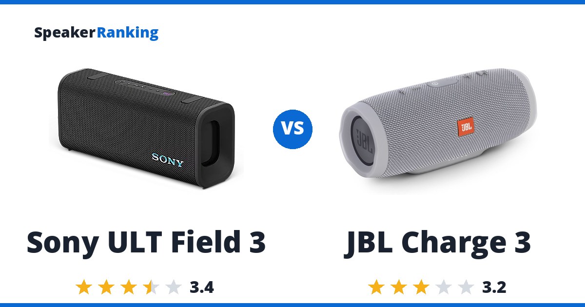 Sony ULT Field 3 vs JBL Charge 3