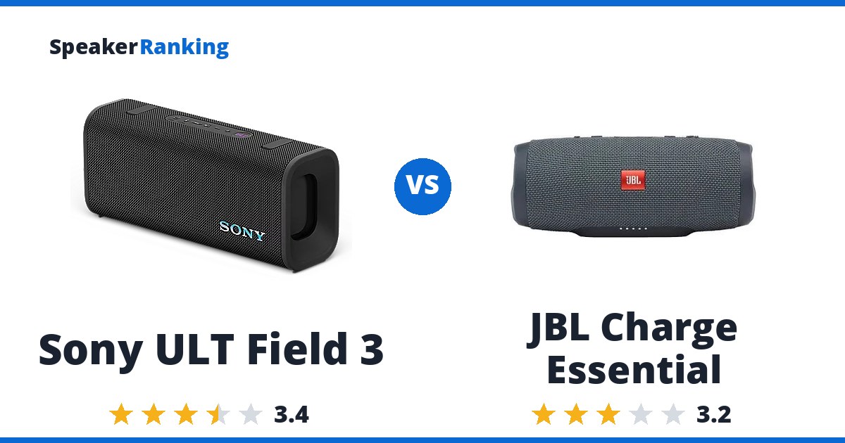 Sony ULT Field 3 vs JBL Charge Essential