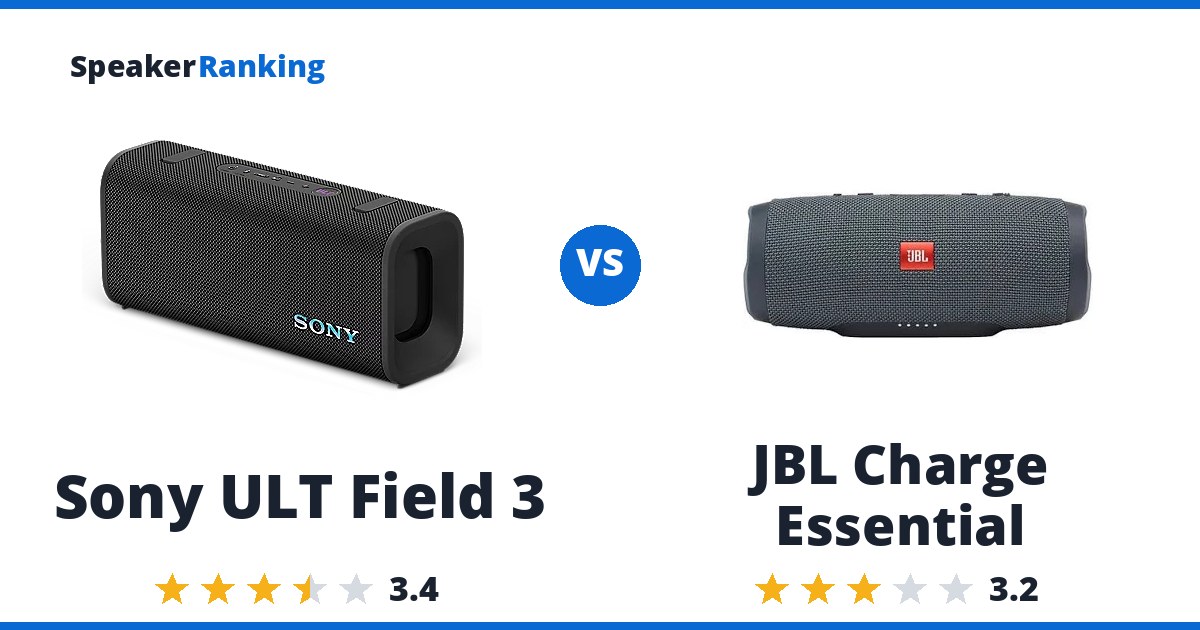 Sony ULT Field 3 vs JBL Charge Essential