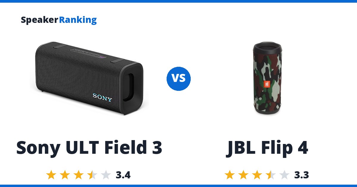 Sony ULT Field 3 vs JBL Flip 4