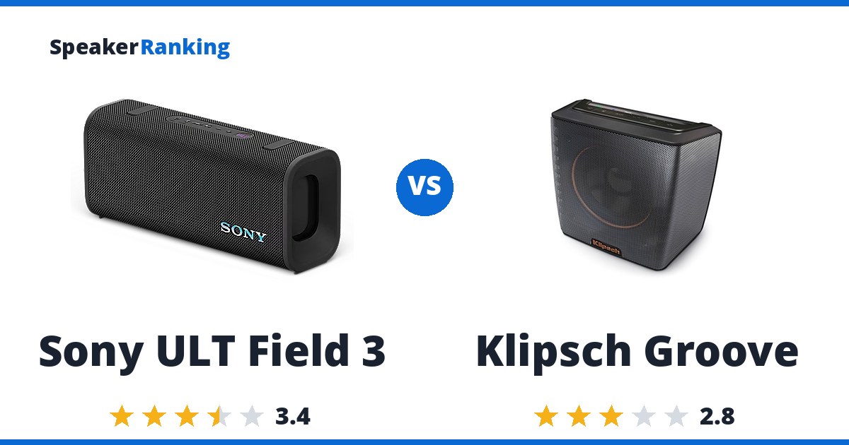 Sony ULT Field 3 vs Klipsch Groove
