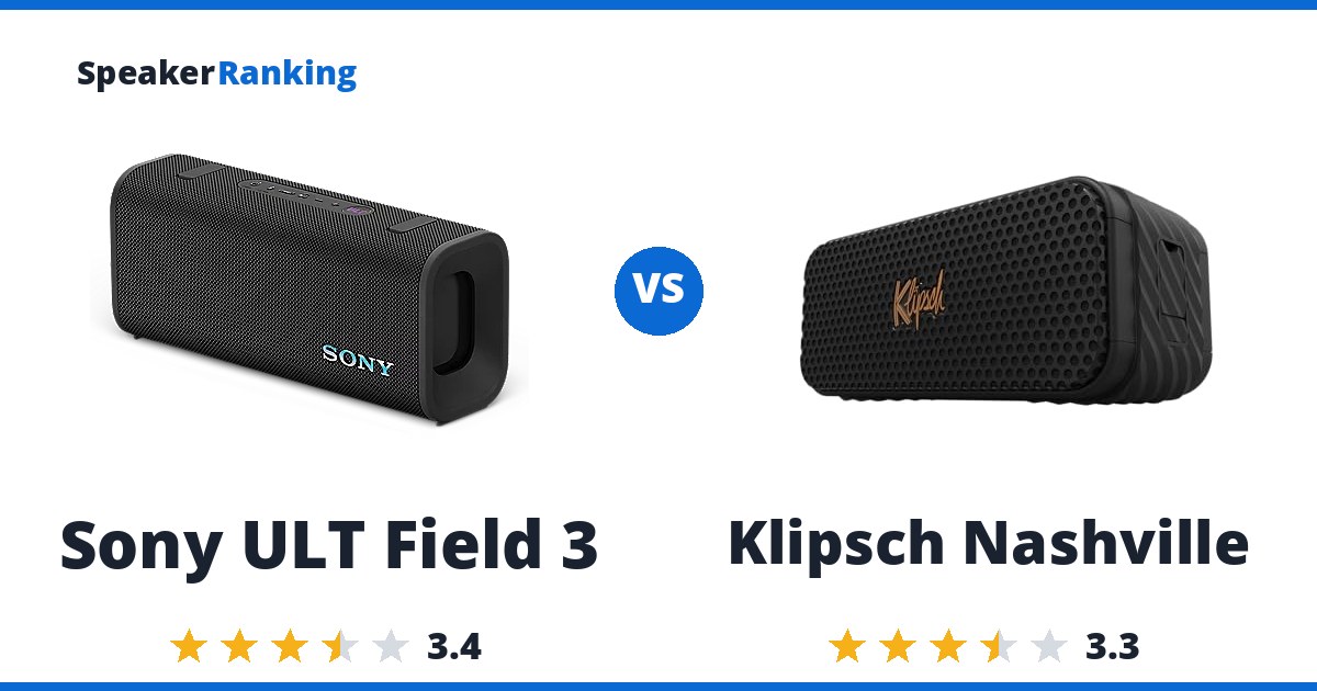 Sony ULT Field 3 vs Klipsch Nashville