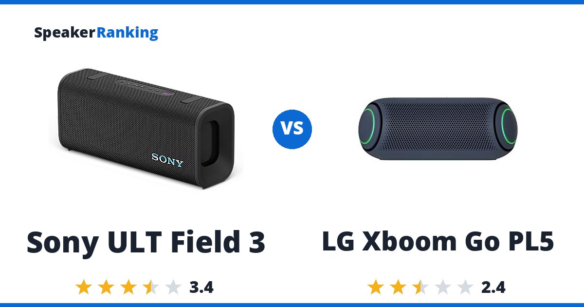 Sony ULT Field 3 vs LG Xboom Go PL5