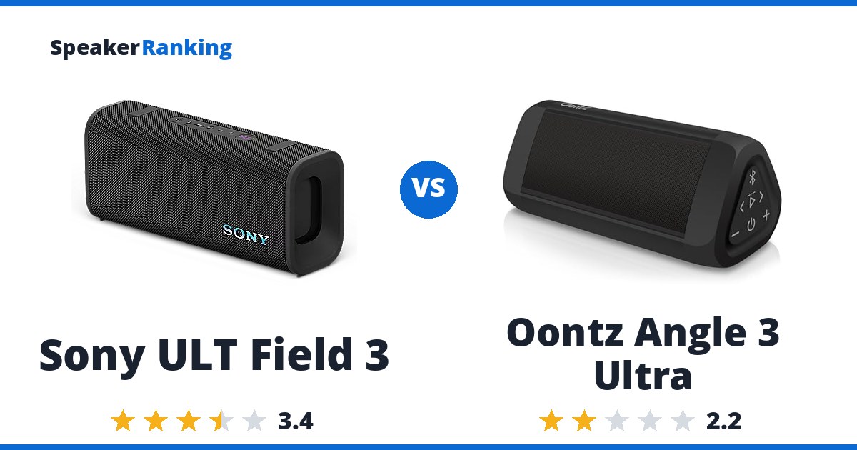 Sony ULT Field 3 vs Oontz Angle 3 Ultra
