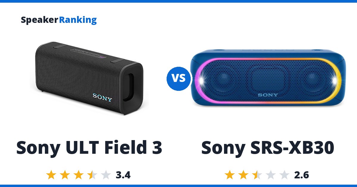 Sony ULT Field 3 vs Sony SRS-XB30