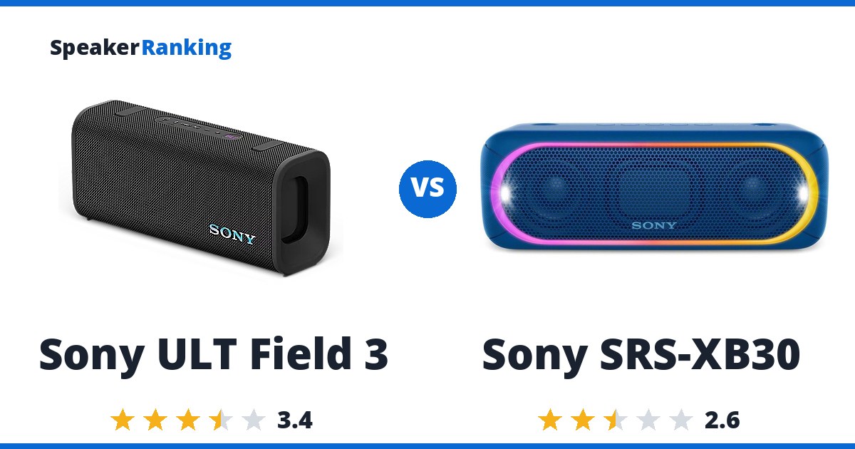 Sony ULT Field 3 vs Sony SRS-XB30