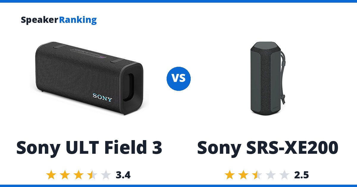 Sony ULT Field 3 vs Sony SRS-XE200