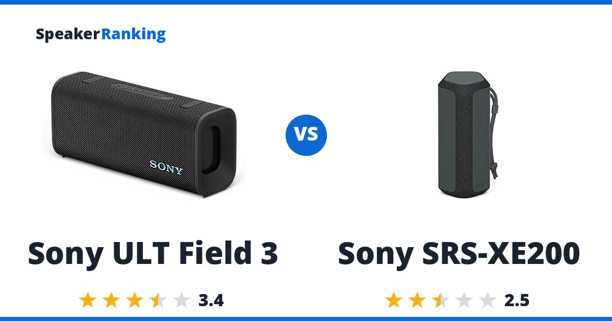 Sony ULT Field 3 vs Sony SRS-XE200